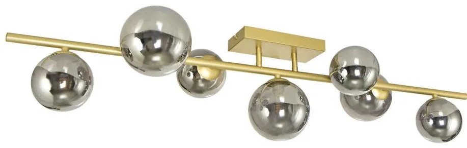 Brilagi - LED Prisadený luster MILLA 7xG9/3W/230V zlatá/dymová