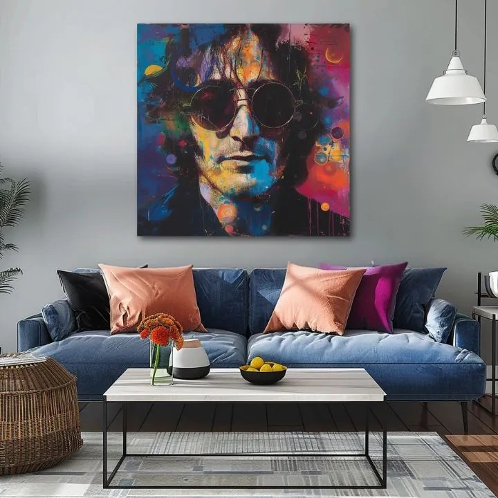 Obraz John Lennon - Farebné predstavy | 100% originál domaľovaný akrylom