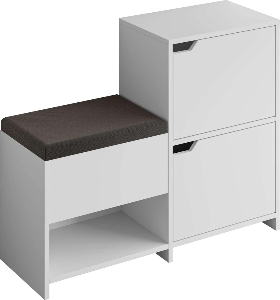 Botník s lavicou Houseland Haven biely