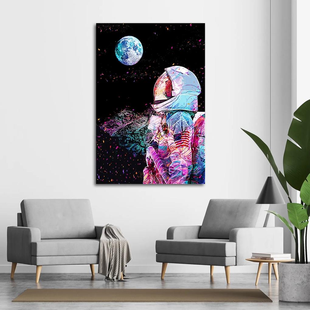 Gario Obraz na plátne Astronaut a pohľad na planétu - Gab Fernando Rozmery: 40 x 60 cm