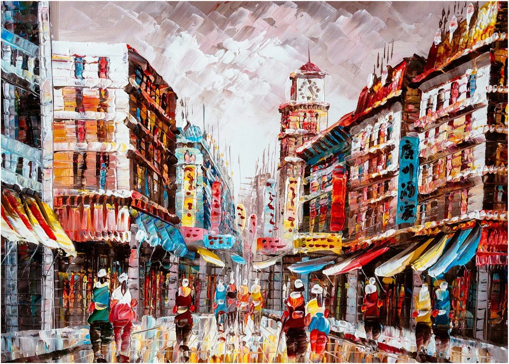 Obrázok - Hong Kong, olejomaľba (70x50 cm)