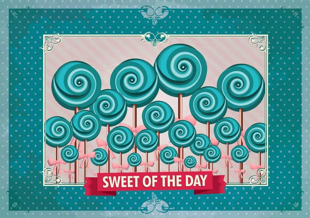 Fototapeta - Sweet Pin Up Lollies (254x184 cm)
