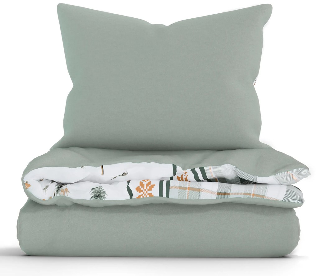 Vianočné bavlnené obliečky Renforcé - Medvede v zime