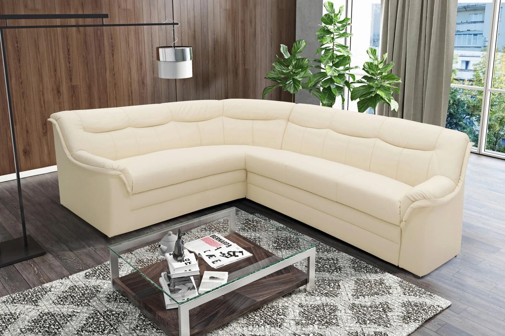 XXXLutz ROHOVÁ SEDAČKA, textil, béžová MID.YOU - Sedačky - 001776007404