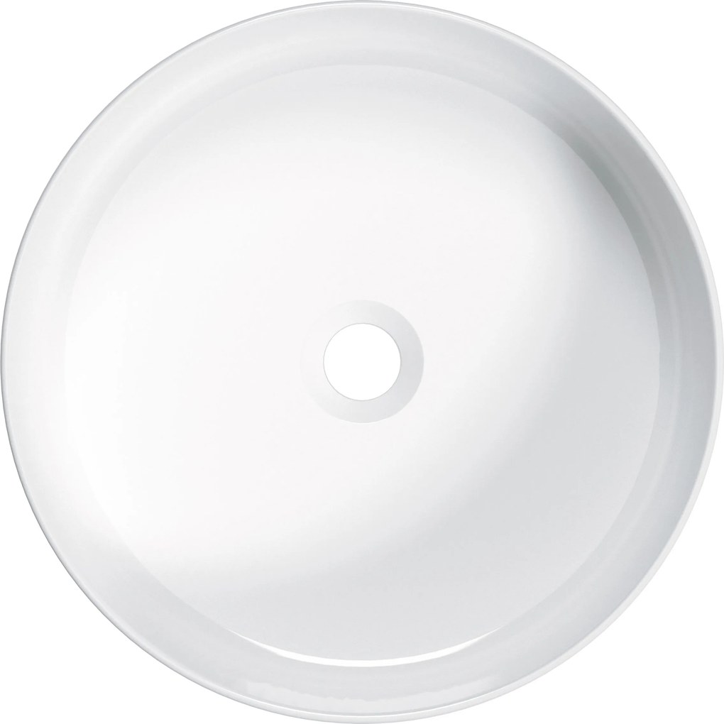 Deante Umývadlo na dosku Round ø40 cm - CGR 6U4S, keramika