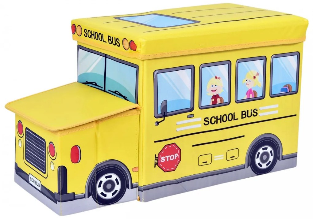 Skladacia taburetka Bus žltá