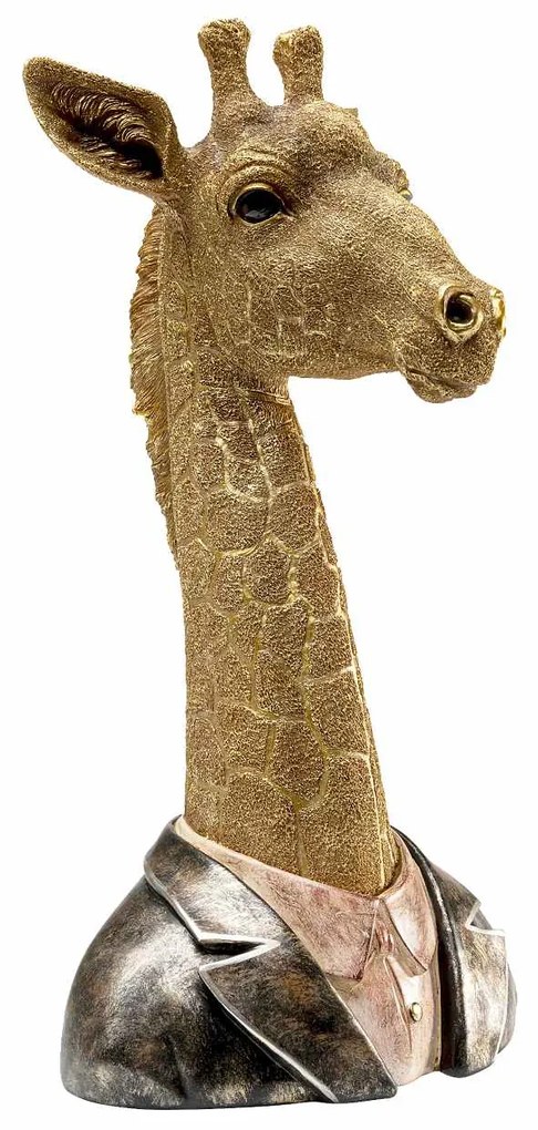 Mister Giraffe soška zlatá 50 cm