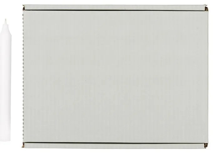 Svíčka Broste kulatá krátká 2,1cm - bílá