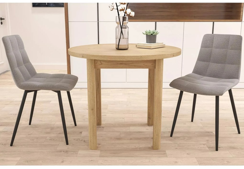 Kulatý jídelní stůl Adam 80 cm dub cremona torro