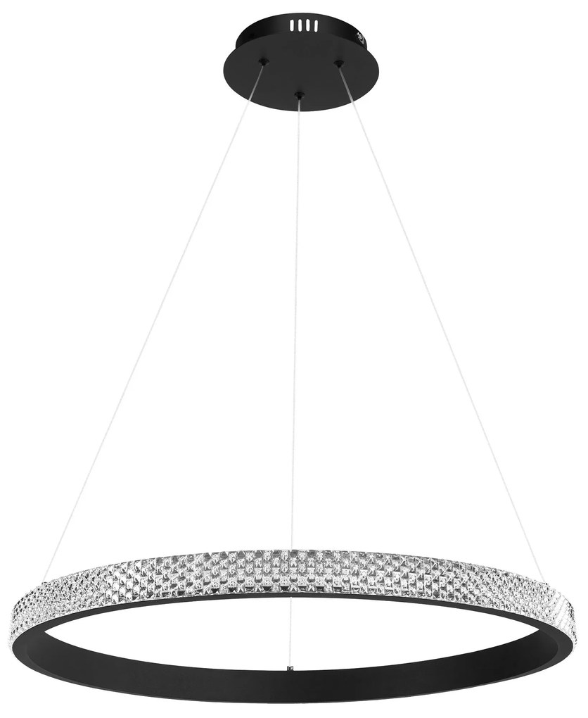 Toolight Toolight, LED stropné svietidlo, 4000K, 24W, APP1512-CP, čierna, OSW-05473