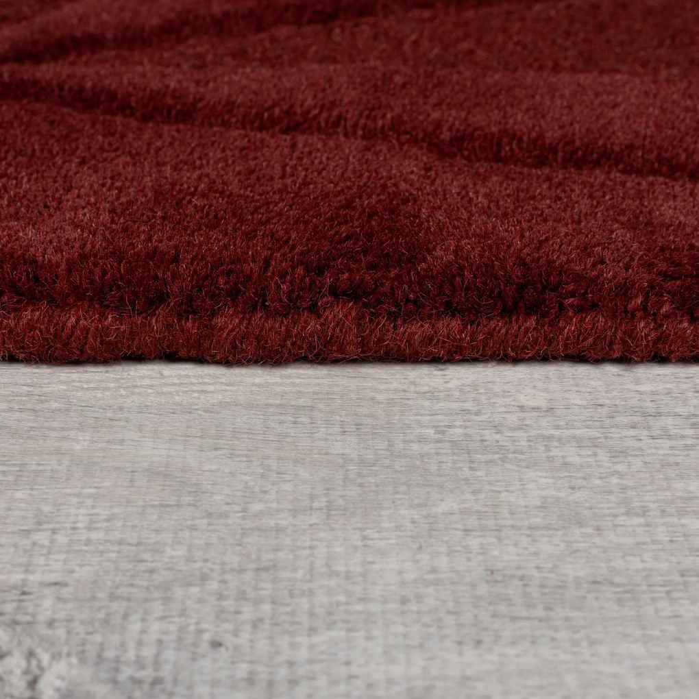Flair Rugs, Kusový koberec Moderno Shard Red, 120x170, červená, chodba / predsieň