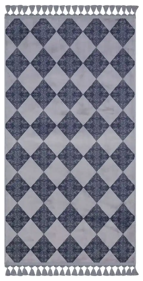 Sivý umývateľný koberec 200x100 cm - Vitaus | BIANO
