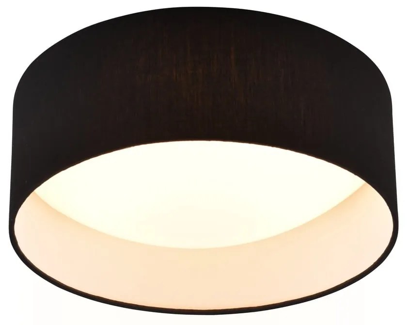 Čierne LED stropné svietidlo ø 30 cm Locarno – Reality