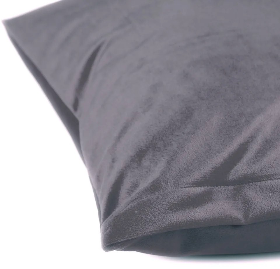Biante Zamatová obliečka na vankúš Velvet Prémium SVP-013 Sivá 50 x 70 cm