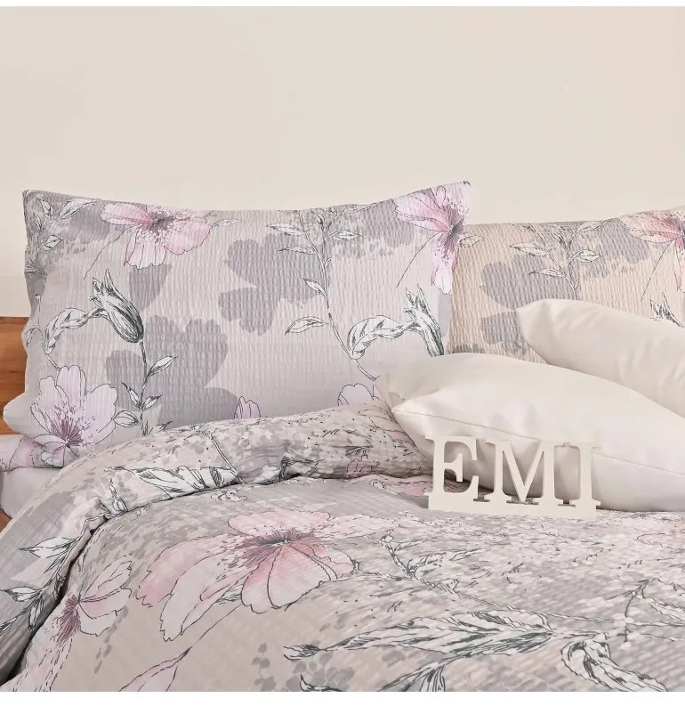 Obliečky krepové Isadora ružové EMI, Štandardný set jednolôžko obsahuje 1x 140x200 + 1x 70x90