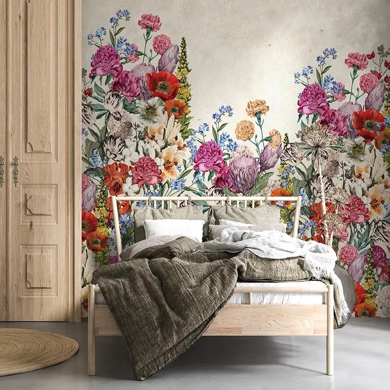 VLADILA Spring Mural (Cream) - tapeta