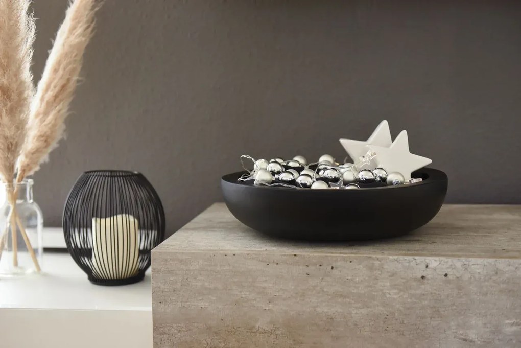 Okrasná miska PLANA, sklolaminát, 9xØ34 cm, antracit