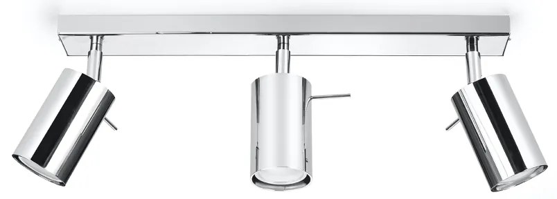 Bodové svietidlo Ring, 3x chrómové kovové tienidlo, (možnosť polohovania)