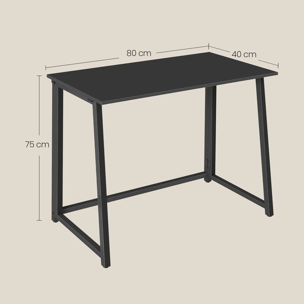 Set do pracovne ZARIMO stôl 80x40 cm čierny + kreslo AVOLA VELVET vínové