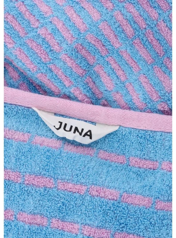 Modrý/ružový froté uterák s prímesou bambusu 50x100 cm Nuance – JUNA