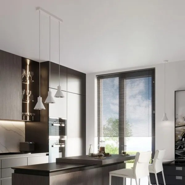 Sollux SL.0988 - Luster na lanku TAZILA 3xES111/60W/230V biela