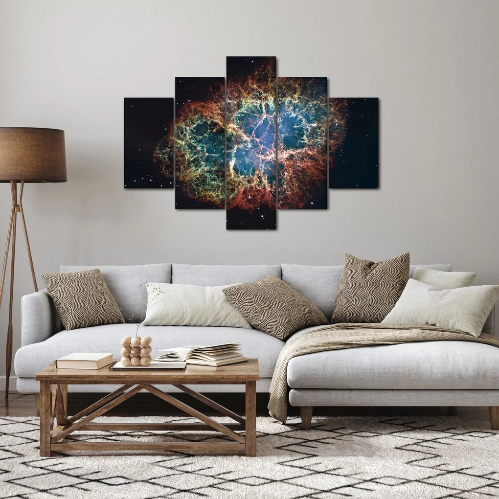 Obraz - Krabie hmlovina (150x105 cm)