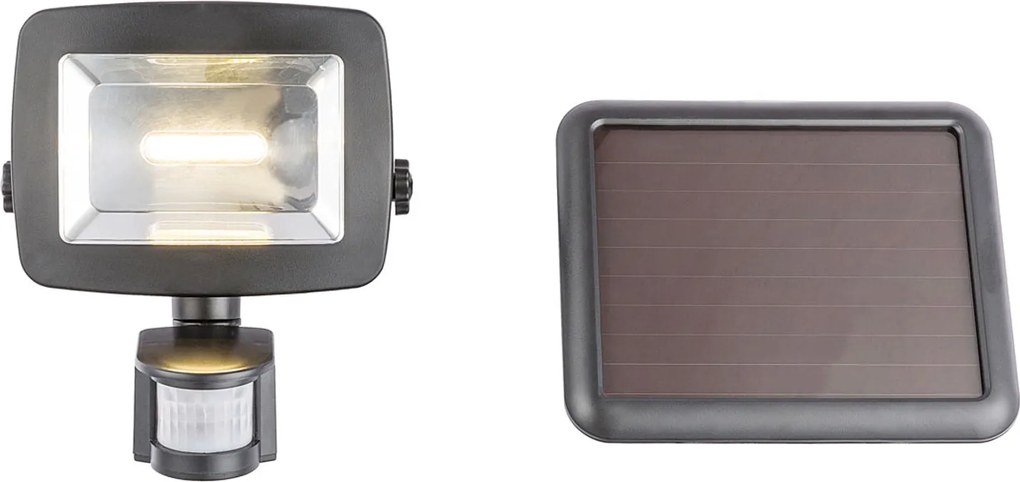 Solárne LED svietidlo 37201S senzor čierne