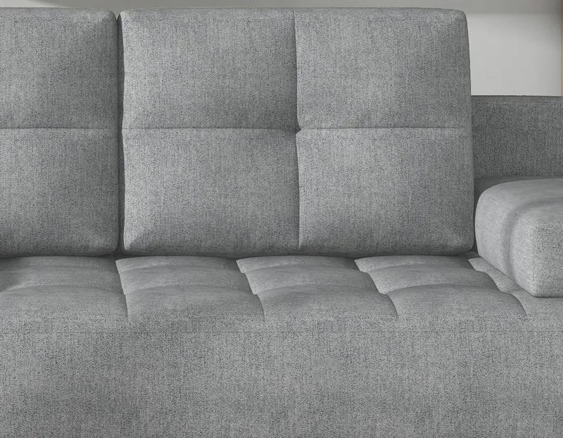 Rozkladacia pohovka Oslo, svetlo šedá látka