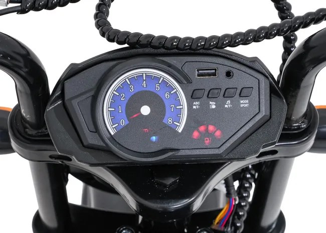 Elektrická motorka SUPERMOTO čierna