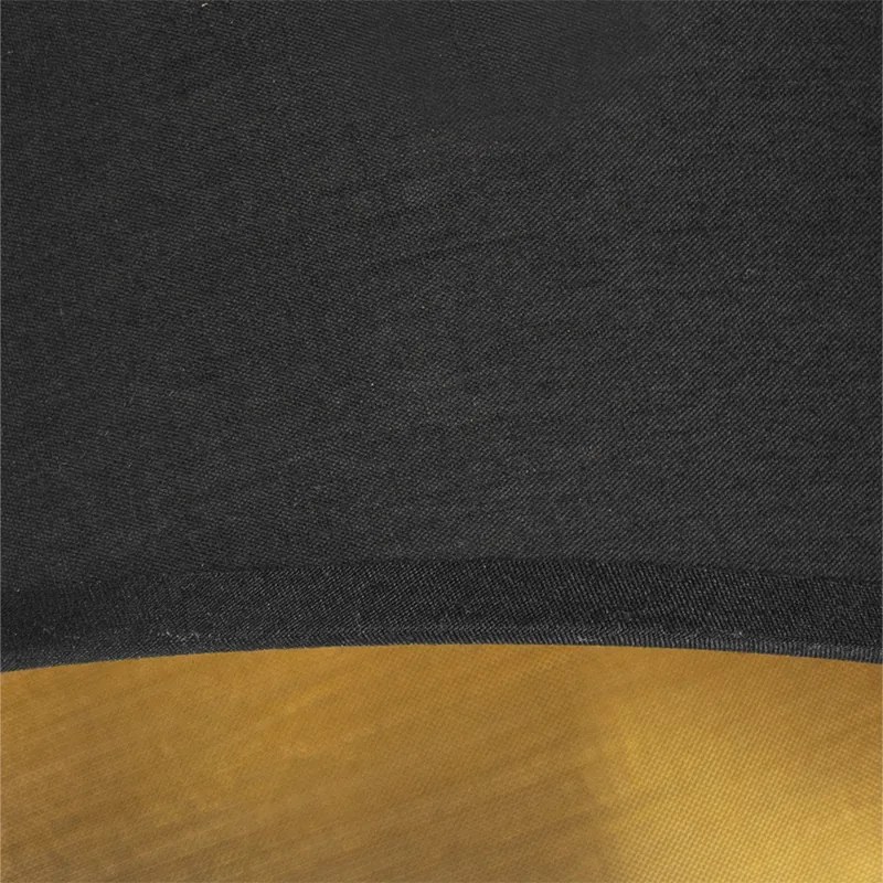 Moderná nástenná lampa čierna a zlatá s lampou na čítanie - Renier