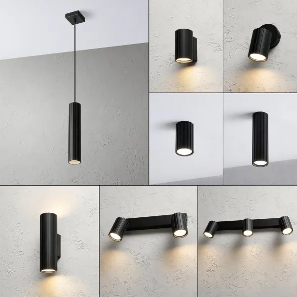 Brilagi - Luster na lanku CRISPINA 1xGU10/10W/230V čierna