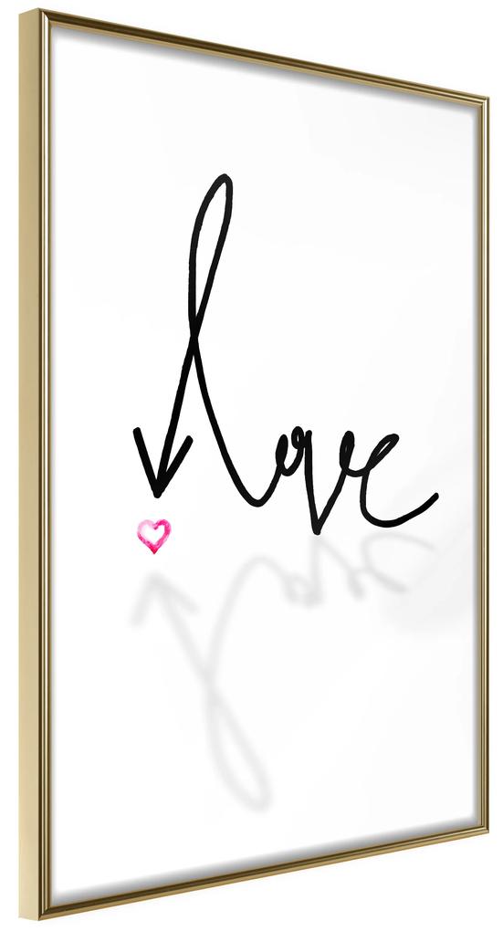 Artgeist Plagát - This is Love [Poster] Veľkosť: 20x30, Verzia: Zlatý rám s passe-partout