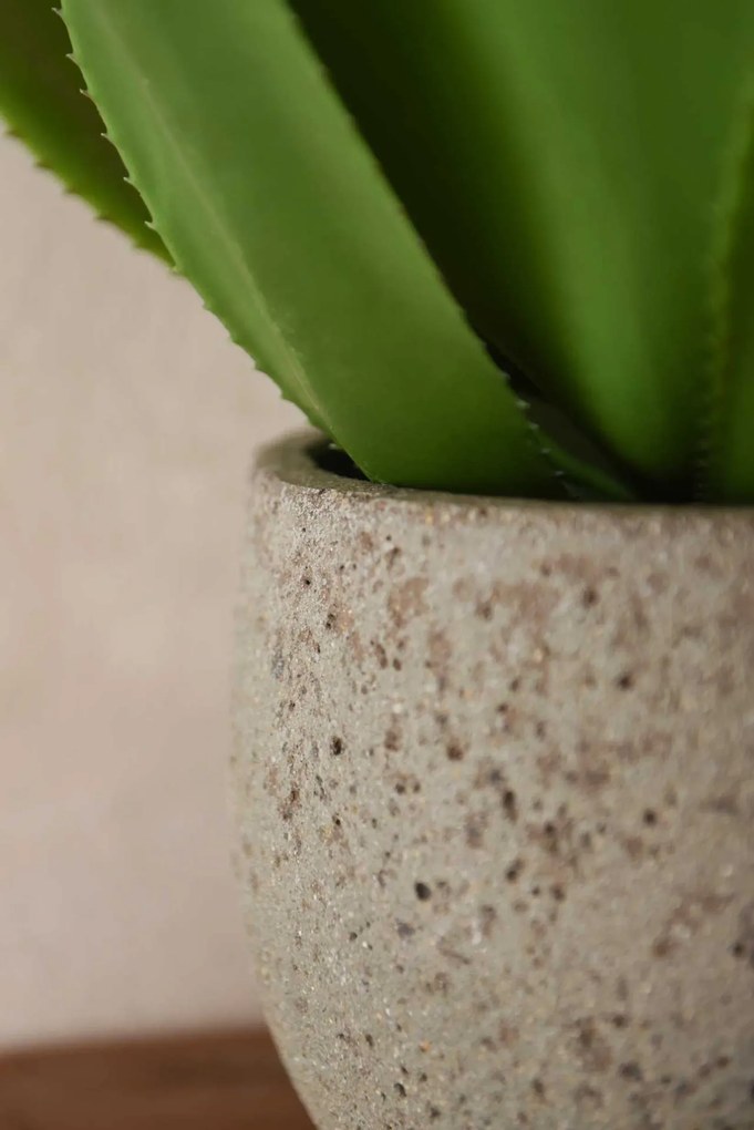 Okrúhly kvetináč RAFIOT, vláknocement, 25x21 cm, sivý