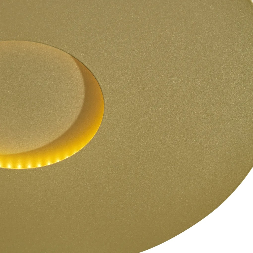 Moderné stropné svietidlo zlaté 40 cm vrátane LED s 3-stupňovým stmievaním - Morning
