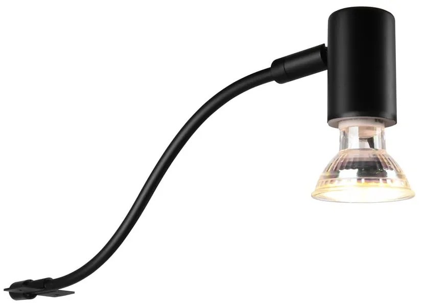 Matne čierne nástenné svietidlo (dĺžka 34 cm) Giada - Trio