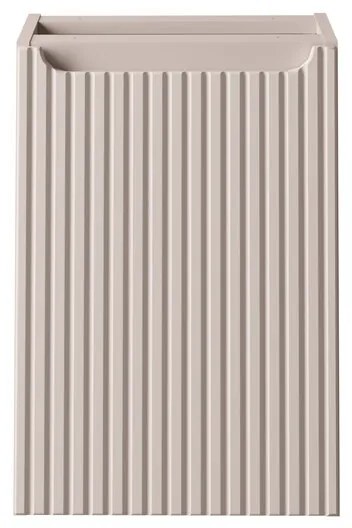 Závěsná skříňka pod umyvadlo Nova Cashmere s deskou a košem na prádlo 140 cm kašmírová/dub casella