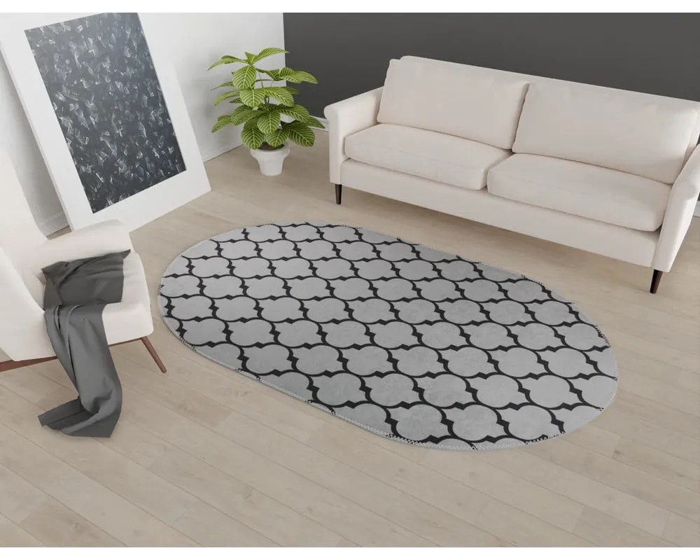 Tmavosivý umývateľný koberec 120x180 cm – Vitaus