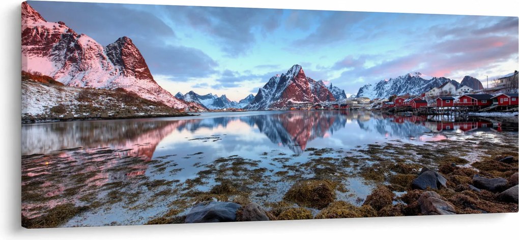 Obraz - Východ slnka nad Reine (120x50 cm)