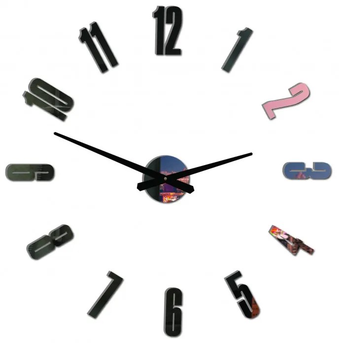 Nalepovacie hodiny na stenu do obývačky moderné I SENTOP 12P041