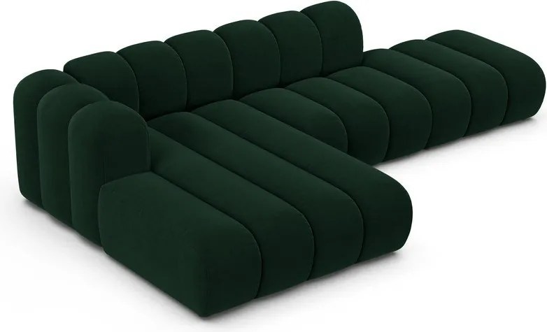 Tmavozelená rohová pohovka (ľavý roh) Lupine – Micadoni Home