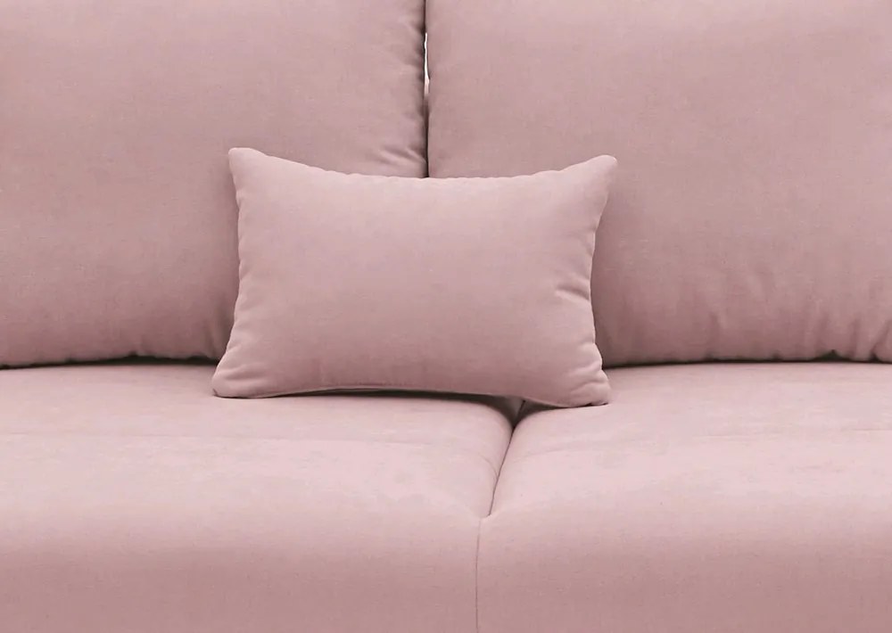 Rohová sedacia súprava Yoko, ružová látka