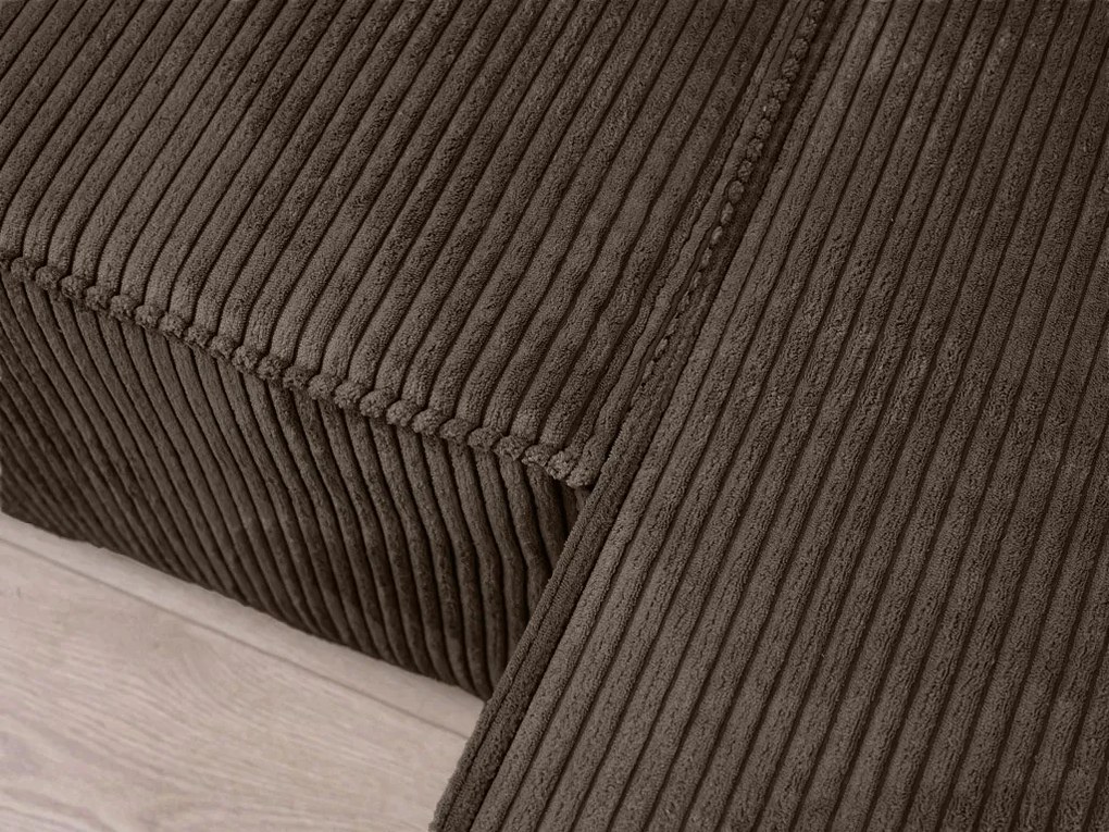 Tmavohnedá sedacia súprava do U SMART COSARO 295x140 cm