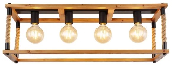 Globo 15691-4D - Stropné svietidlo VERNON 4xE27/60W/230V