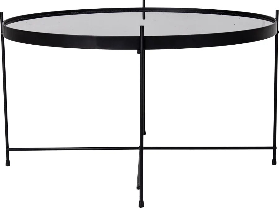 Dizajnový konferenčný stolík Tatum 70 cm čierny