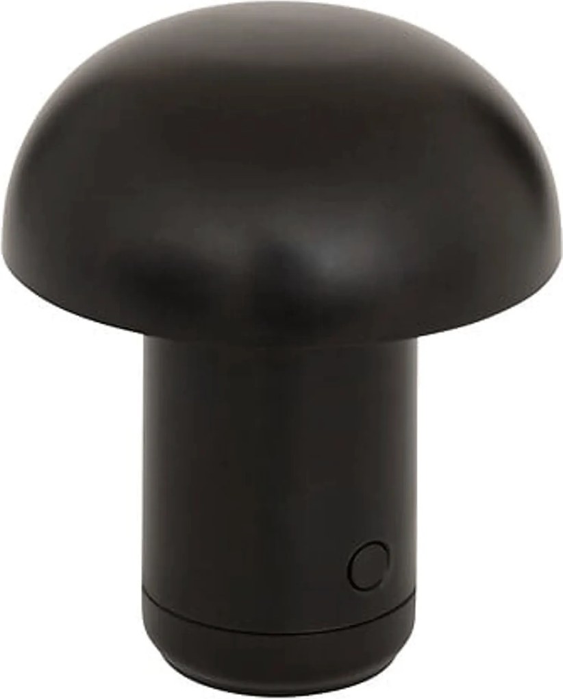 LED stolná lampa FUNGHI 11,2 cm, čierna