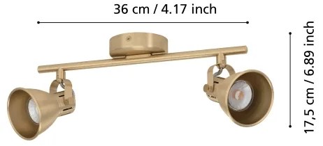 Eglo 900171 - LED Bodové svietidlo SERAS 2xGU10/3W/230V