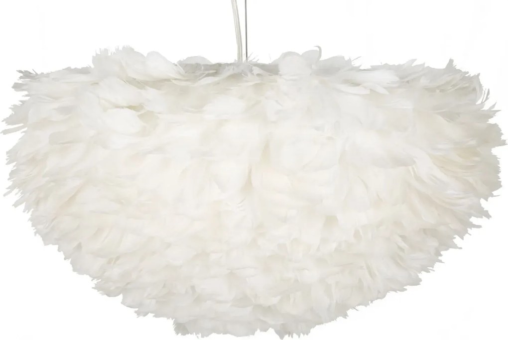 Závesný luster Feathry 60 cm biely
