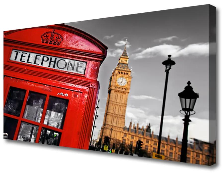 Obraz Canvas Telefónne budka londýn 100x50 cm