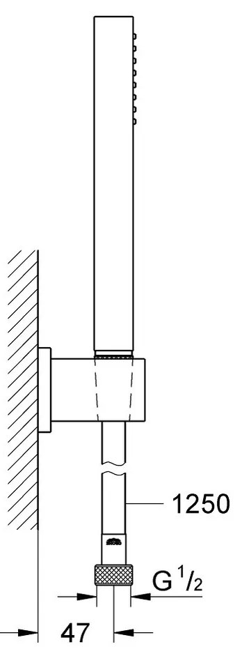 Grohe Eurocube SET 2 - Sprchový systém pod omietku, Eurocube, páková batéria- kompletná sada