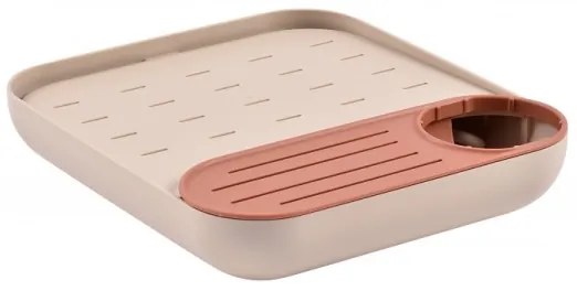 Beaba - Odkvapkávač na fľaše béžová/oranžová